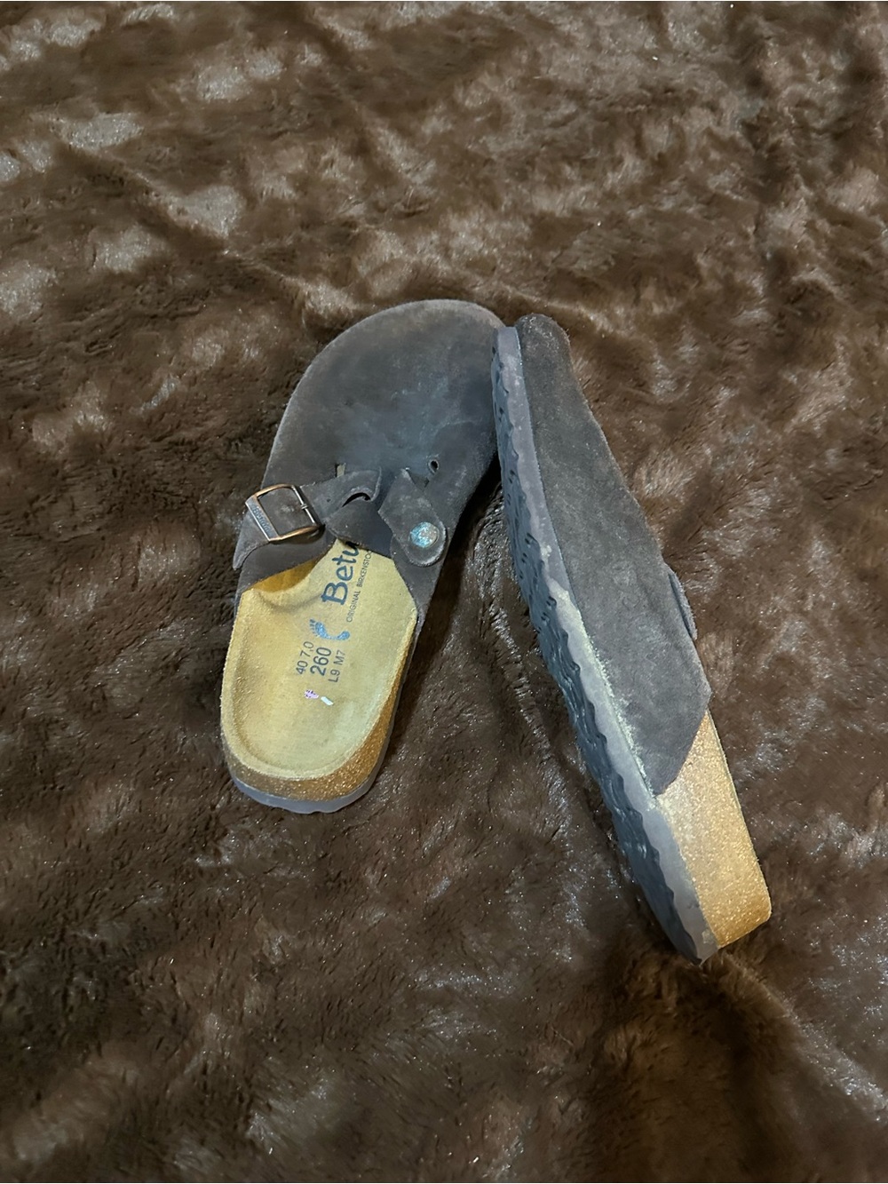 Betula Birkenstock Suede Clogs - Picture 8 of 8
